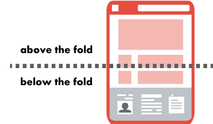 clear depiction of above the fold