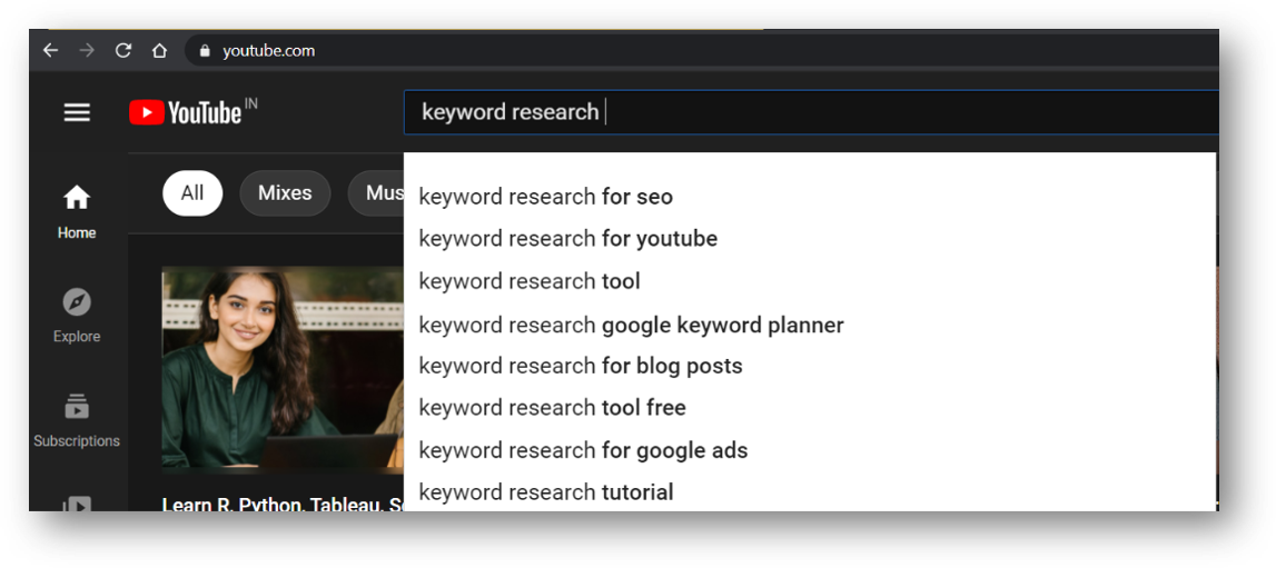 YouTube Search Engine