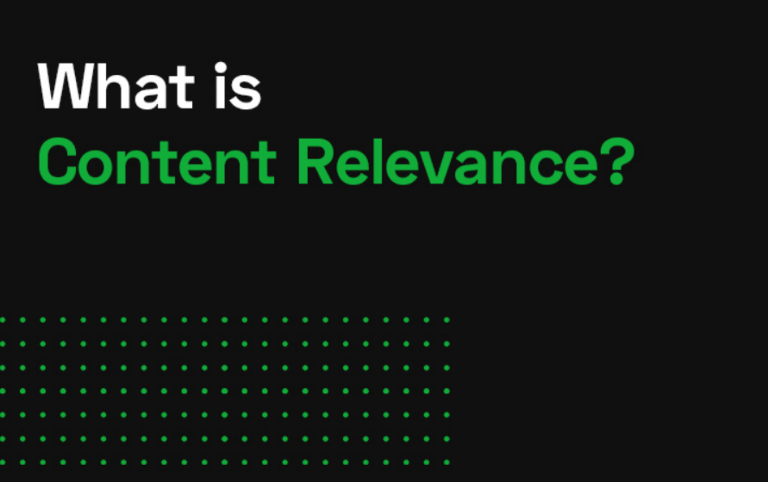 content relevance