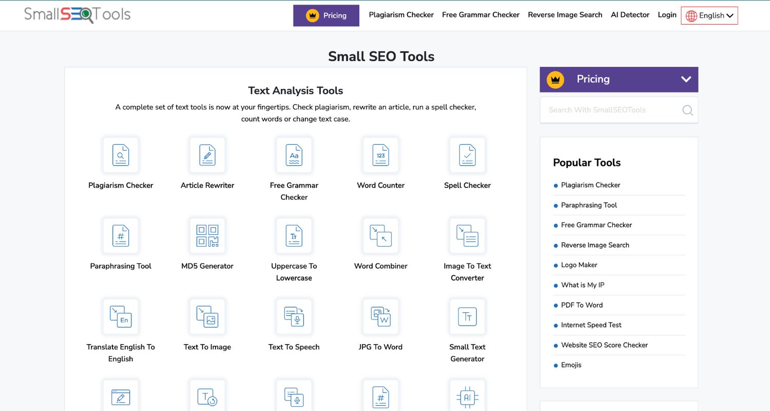 best uses of smallseotools
